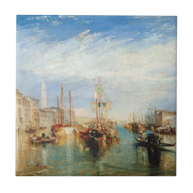 William Turner - Venice Porch Madonna della Salute Tile (Front)