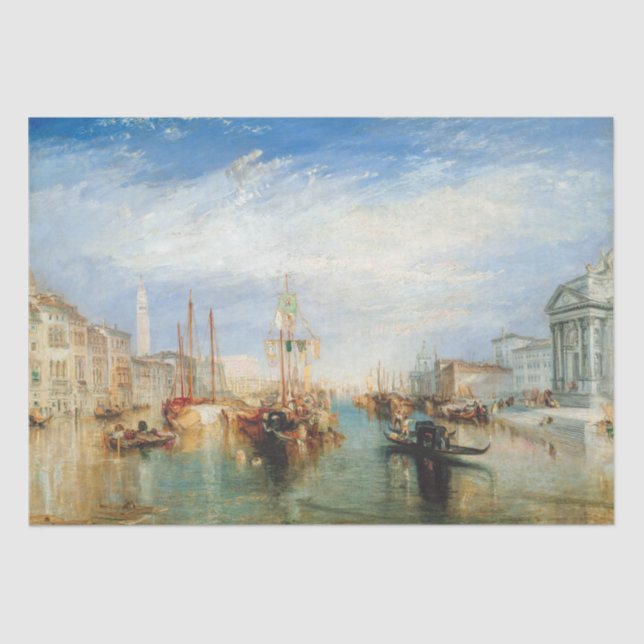 William Turner - Venice Porch Madonna della Salute Tissue Paper (Front)