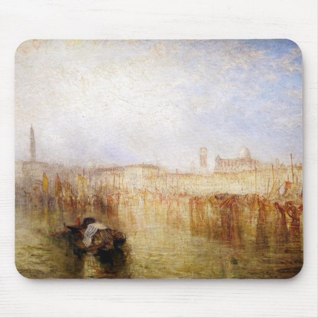 William Turner - Venice Quay, Ducal Palace Mouse Pad (Front)