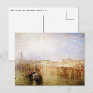 William Turner - Venice Quay, Ducal Palace Postcard