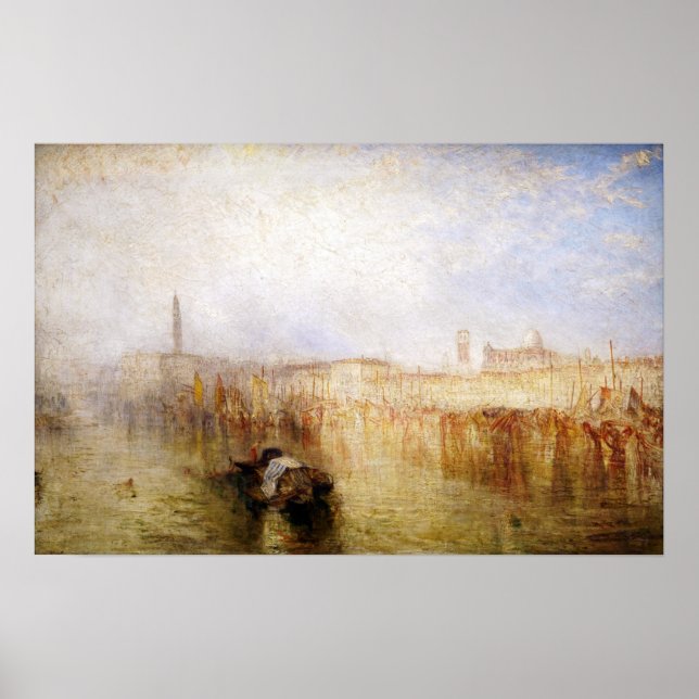 William Turner - Venice Quay, Ducal Palace Poster (Front)