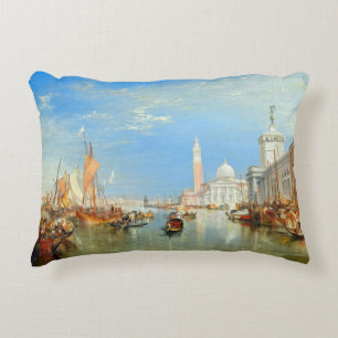 William Turner - Venice, The Dogana & San Giorgio Accent Pillow