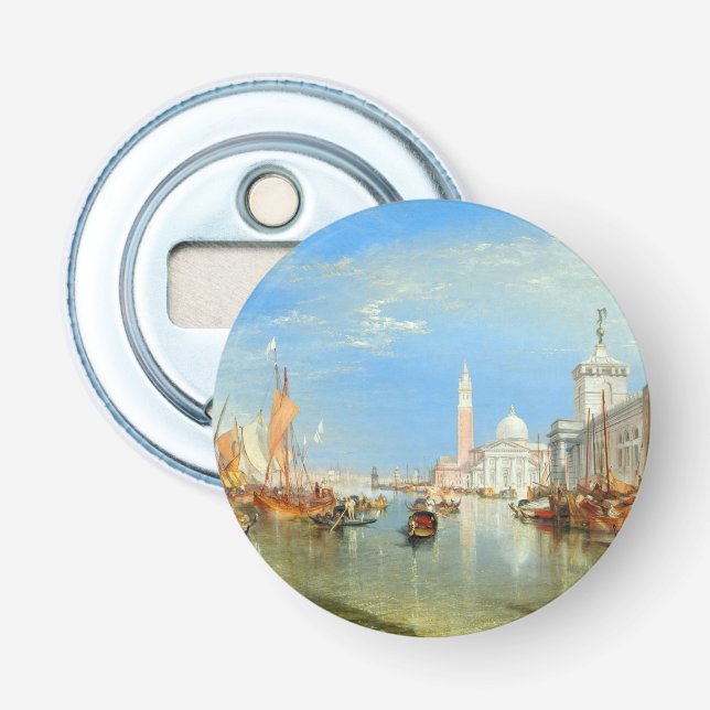 William Turner - Venice, The Dogana & San Giorgio  Bottle Opener (Front)