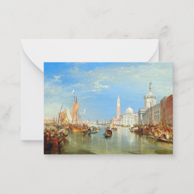 William Turner - Venice, The Dogana & San Giorgio Card (Front)