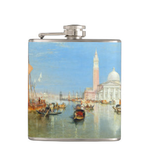 William Turner - Venice, The Dogana & San Giorgio Hip Flask