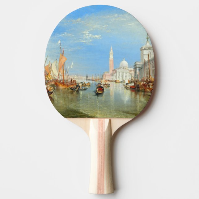 William Turner - Venice, The Dogana & San Giorgio Ping Pong Paddle (Front)