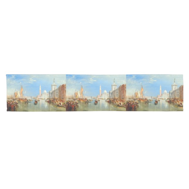 William Turner - Venice, The Dogana & San Giorgio Short Table Runner (Horizontal)