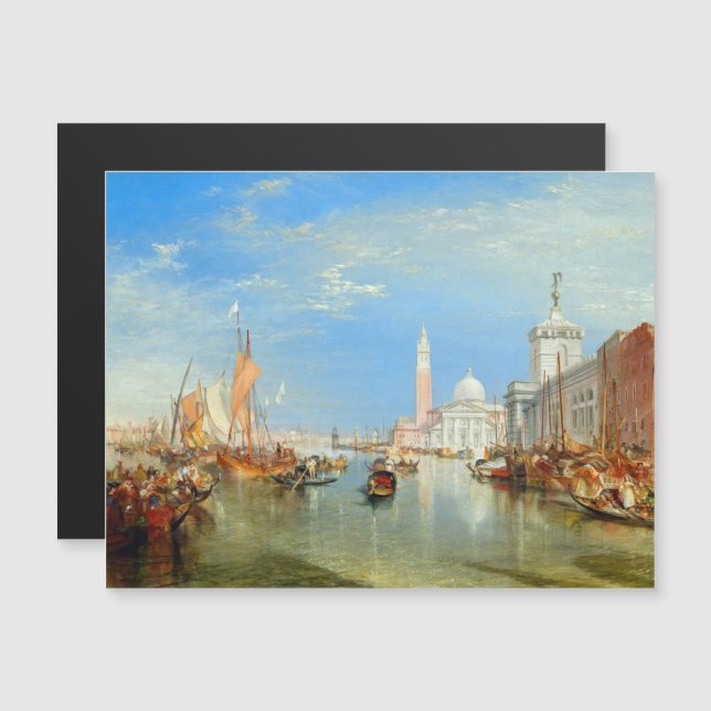 William Turner - Venise, La Carte Magnétique Dogan (Devant / Derrière)