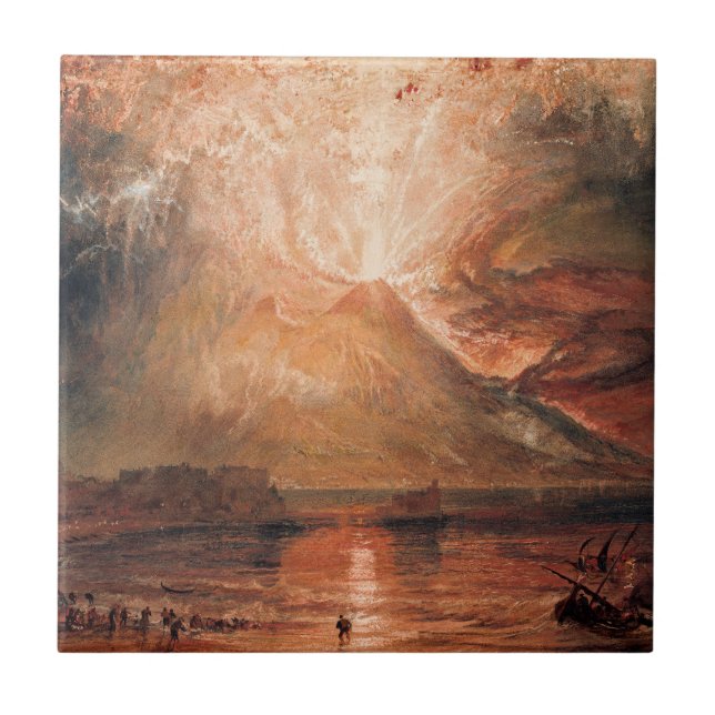 William Turner - Vesuvius in Eruption Tile (Front)