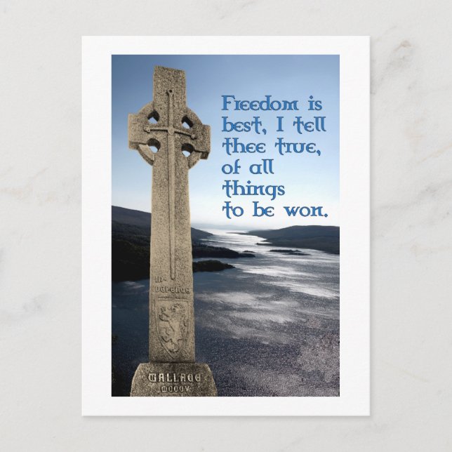 William Wallace Carte postale Scottish Freedom (Devant)