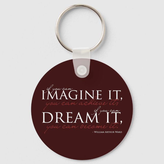 William Ward Imagine Quote Keychain (Front)