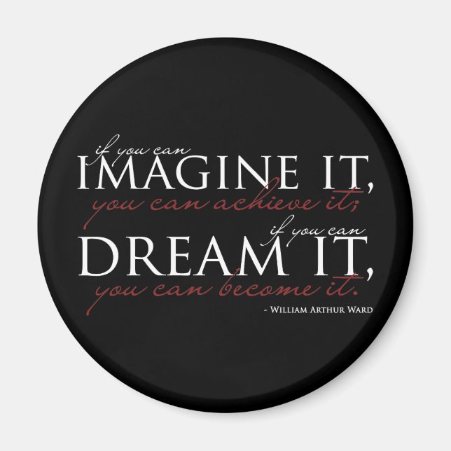 William Ward Imagine Quote Magnet (Front)
