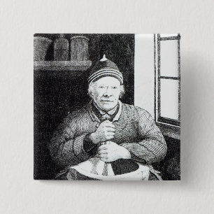 William Wilson, commonly called Mortar Willie 2 Inch Square Button