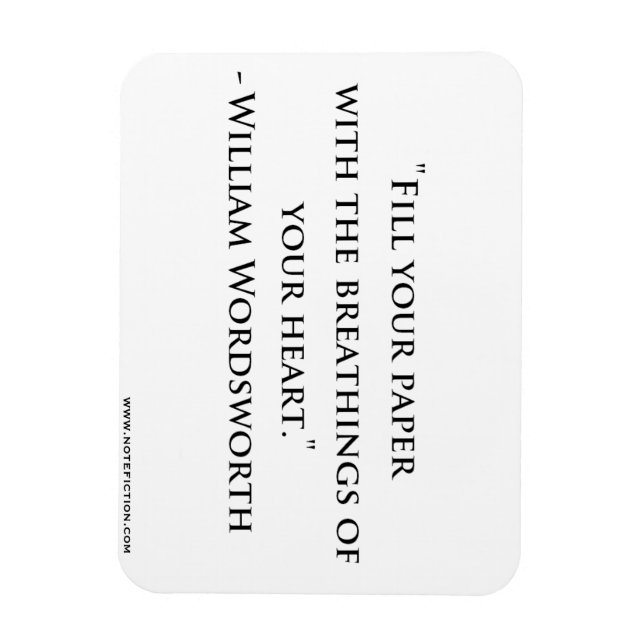 William Wordsworth Magnet de citation (Vertical)