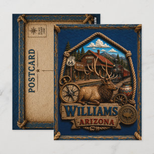 Williams Arizona Carte Postale Voyage Vintage