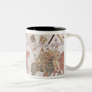 William's  army going to Mont Saint-Michel Two-Tone Coffee Mug
