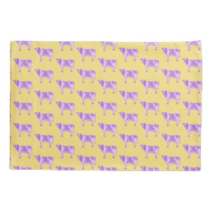Williams College Ephs Purple Cows Pillowcase