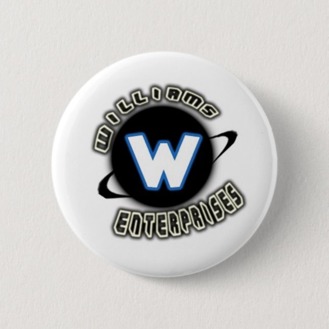 Williams Enterprises logo 2 Inch Round Button (Front)