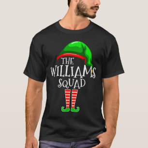 Williams Family Name Squad Matching Group Elf Chri T-Shirt