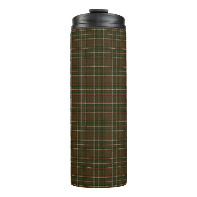 Williams Family Plaid Tartan Pattern Thermal Tumbler (Front)