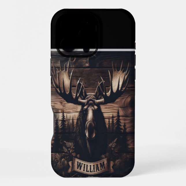 William's Personalized Moose Mount iPhone Case (Back)