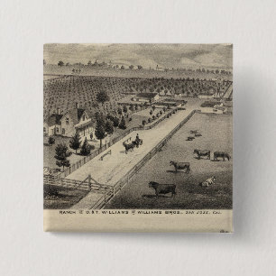 Williams Ranch, Goodrich Quarry 2 Inch Square Button