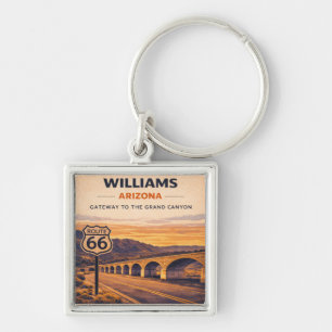 Williams Route 66 Grand Canyon Travel Keepsake Keychain