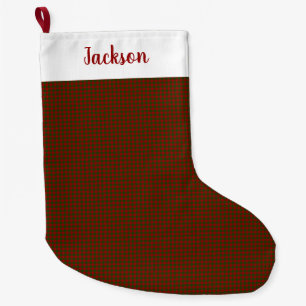 Williams Wilson & Sons No. 99 Plaid Pattern Tartan Large Christmas Stocking