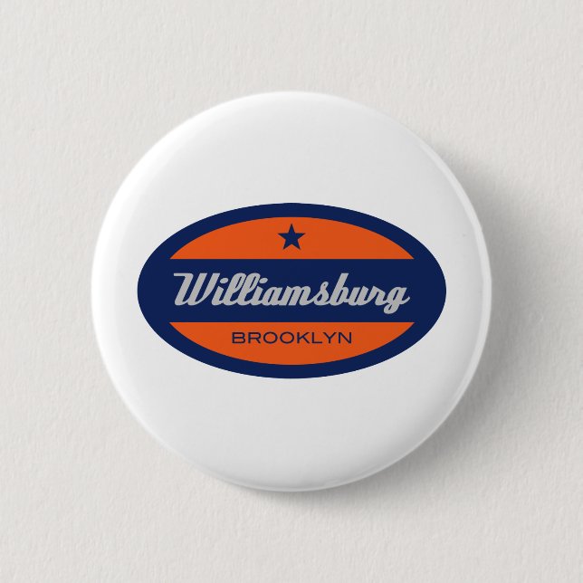Williamsburg 2 Inch Round Button (Front)