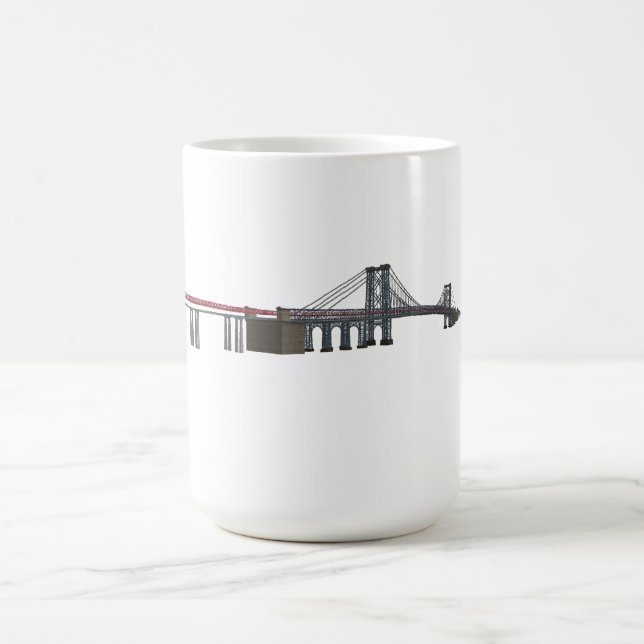 Williamsburg Bridge: 3D Model: Coffee Mug (Center)