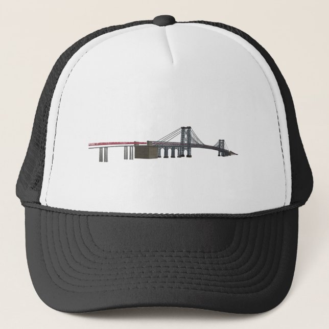 Williamsburg Bridge: 3D Model: Trucker Hat (Front)