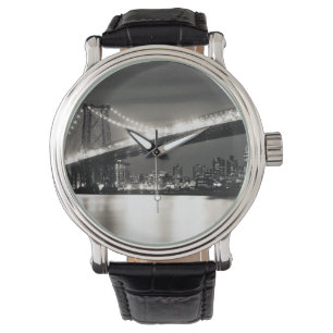 Williamsburg bridge in New York City at night Watch