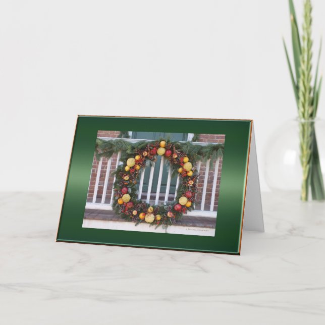 Williamsburg Fruit Wreath Card (Front)