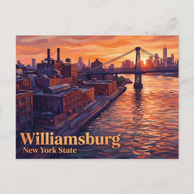 Williamsburg New York State Postcard (Front)