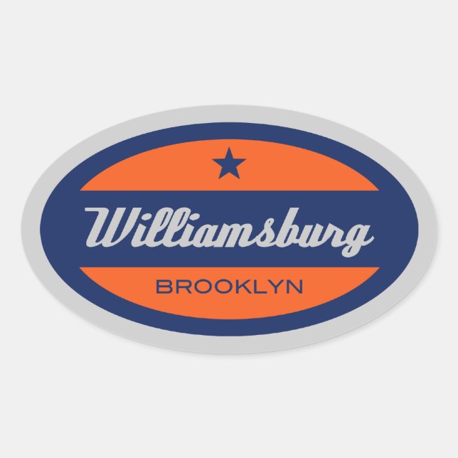 Williamsburg Oval Sticker (Front)