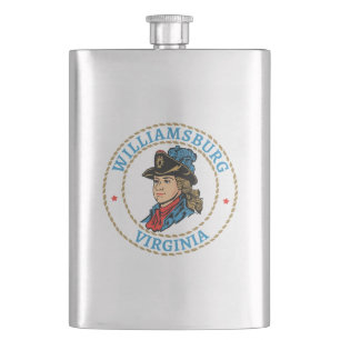 Williamsburg Virginia Colonial Hip Flask