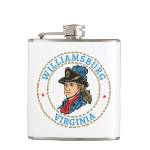 Williamsburg Virginia Colonial Hip Flask