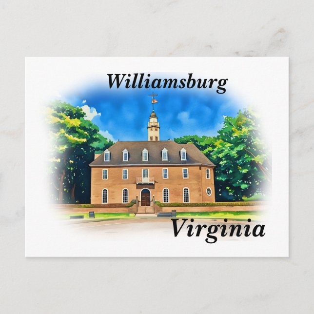 Williamsburg, Virginia Postcard (Front)