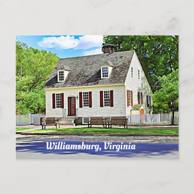 Williamsburg, Virginia  Postcard (Front)