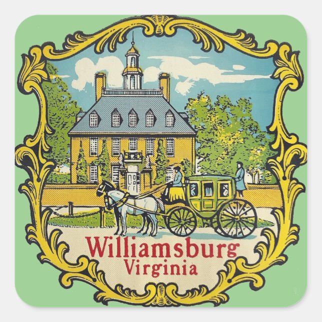 Williamsburg Virginia - Stickers (Front)