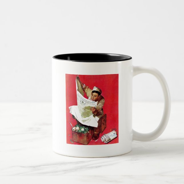 Willie Gillis on K.P Two-Tone Coffee Mug (Right)