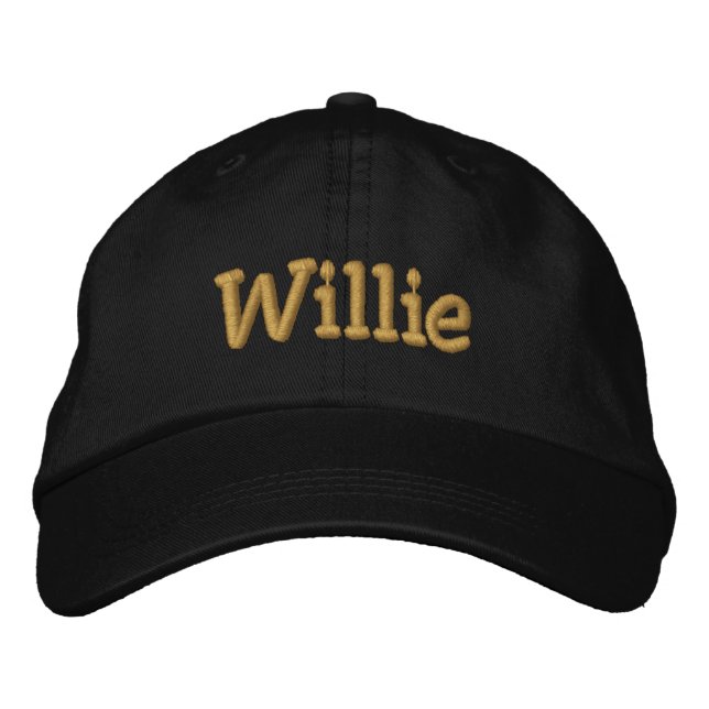Willie Personalized Baseball Cap / Hat (Front)