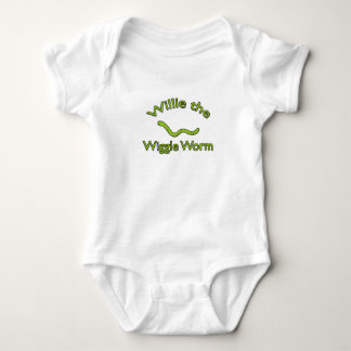 Willie the Wiggle Worm Baby One Piece Bodysuit