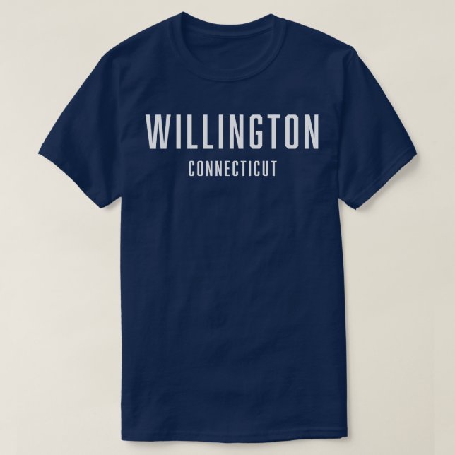 Willington Connecticut TShirt (Design Front)