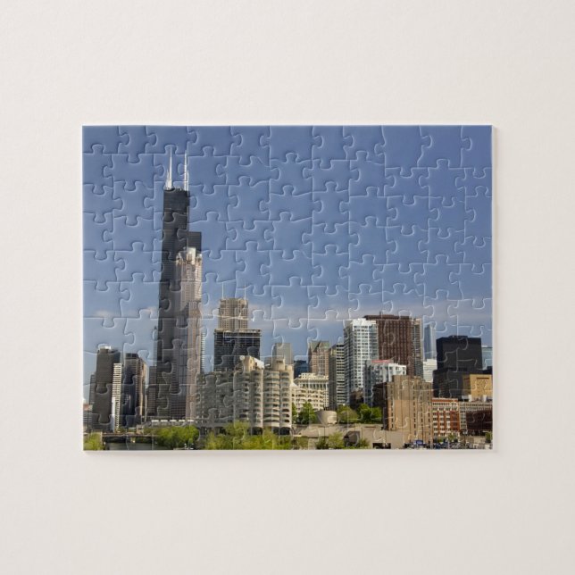 Willis Tower formerly known as the Sears Tower Jigsaw Puzzle (Horizontal)