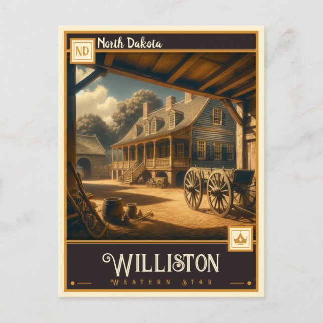 Williston, North Dakota | Vintage Postcard (Front)