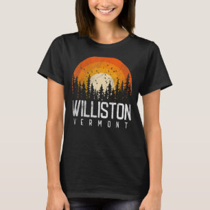 Williston Vermont V Vintage 70s 80s 90s Retro T-Shirt