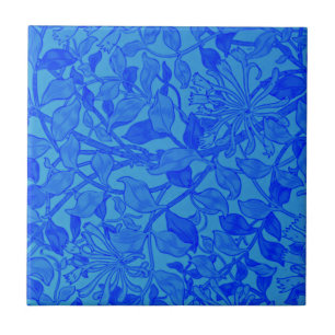 Willliam Morris - Honeysuckle in Blue Poster Tile