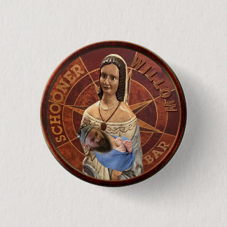 Willow 1 Inch Round Button