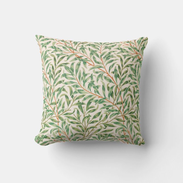 Willow Bough by William Morris Throw Pillow (Front)